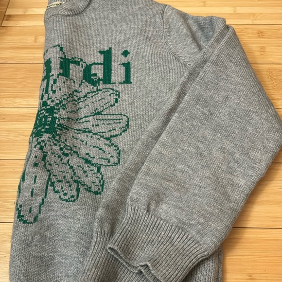 Mardi Mercredi Wool Cashmere Blend Crewneck Knit Sweatshirt in Gray - Picture 10 of 10